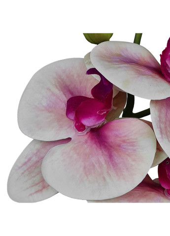 Цветок искусственный Орхидея гибкая розовая с темнорозовой-серединкой -1010 No Brand (272149640)