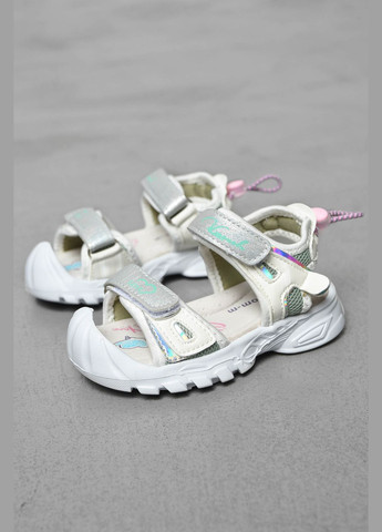 Босоніжки дитячі для дівчинки білого кольору Let's Shop (325610122)