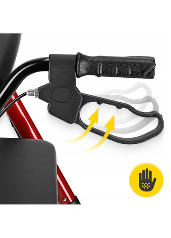 Роллер для ходьбы складной, с сумкой Black/Red (P-5905973406901) 4FIZJO (372925186)