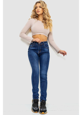 Джинсы женские с потертостями, 214R1413 Ager - (360858122)