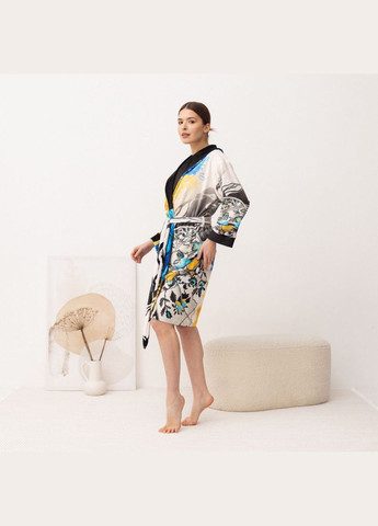 Халат женский из плюшевого велюра эксклюзивный Ukrainian soul 18343 L-XL FlexDress (336873885)