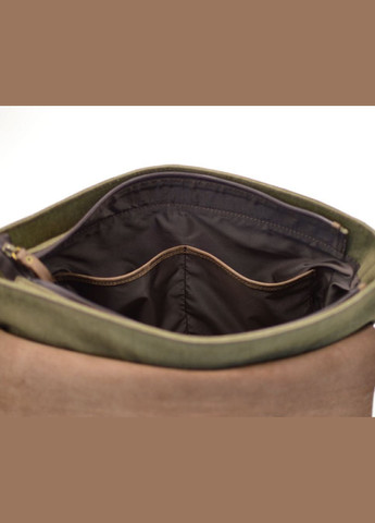 Чоловіча сумка-портфель для ноутбука з плечовим ременем та ручкою хакі TARWA (304287197)