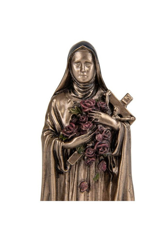 Миниатюрная фигурка Святая Тереза 8,5х3 см с бронзовым напылением 177849 Veronese (302239346)