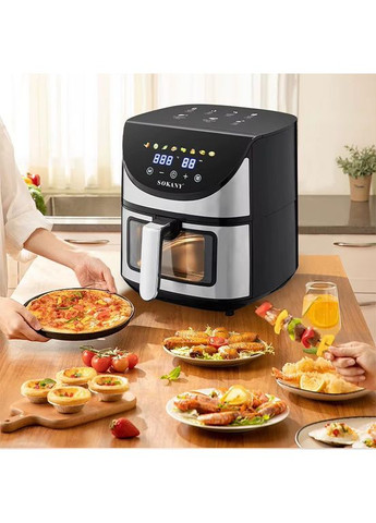 Аерофритюрниця для смаження без масла мультипіч 7 л універсальний аерогриль 1700 Вт (FS344) Sokany (361385239)