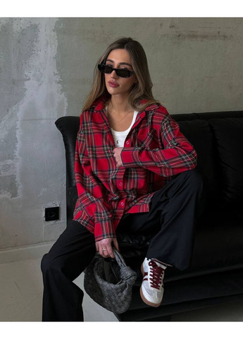 Красная классическая рубашка в клетку GD/GL Модний простір