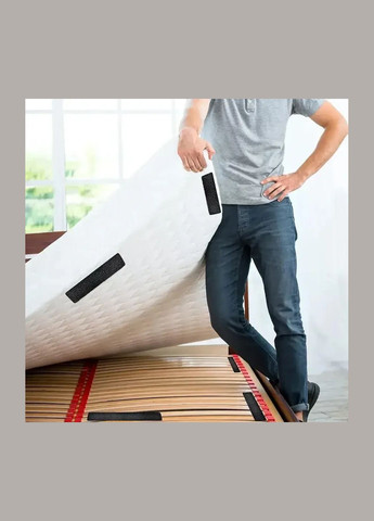 Липучки двосторонні прямокутні на клейкій основі 1.6×7 см Чорні No Brand (345701651)