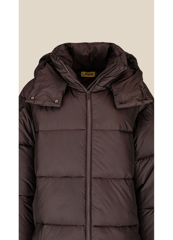 Коричнева зимня куртка однотонна жіноча wbc02422 shop (2888000014467) LAWA