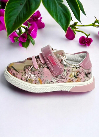 Розовые демисезонные ортопедические кроссовки для девочки 111 розовые Clibee