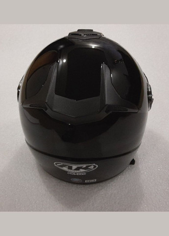 Шлем открытый + откидные очки AK-720 черный глянцевый No Brand (316698194)