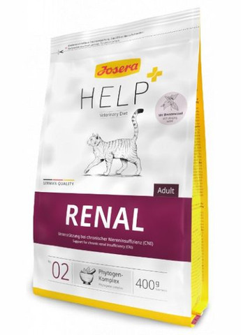 Сухой корм для кошек Help Renal Cat при хроническом заболевании почек 400 г (4032254768395) Josera (279570576)
