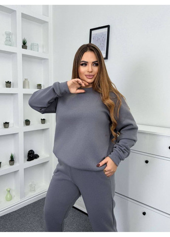 Универсальный базовый костюм из мягкой тринитки на флисе Vakko (367431707)