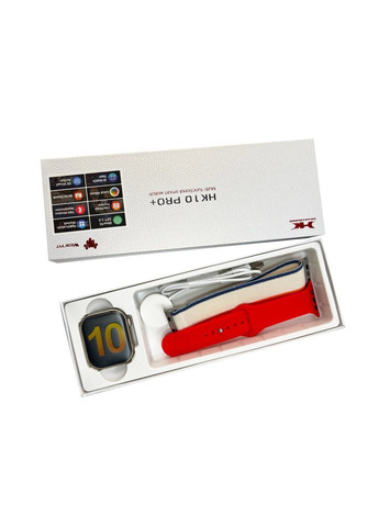 Смарт-часы 10 Pro Plus 46mm. 260 mAh. IP67+Amoled Red HK (369457491)