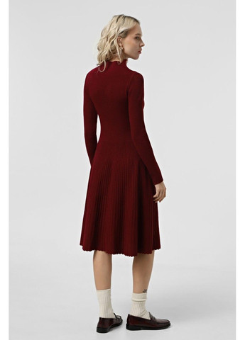 Бордова ділова сукня pw975 Sewel