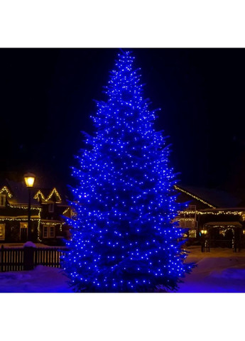 Гірлянда Різдвяна фея вулична 50 (м) 500 LED чорний провід Синій CF500L50MBBL Garlando (371481824)