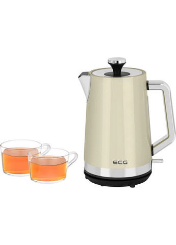 Електрочайник EСG RK 1766 Vintage Vanilla 1.7 л бежевий ECG (364835907)