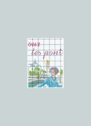 Набір для вишивання "Paris (3)". Beige AIDA 14CT, 35*40 см. БЕЗ нанесення на канву схеми. Joy Sunday (313613055)