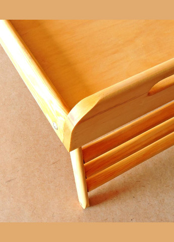 Столик-піднос для сніданку з дерева Вермонт ваніль (СТП-000702) No Brand (327865802)