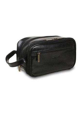 Чорний шкіряний несесер 2080 Black Ashwood (303831410)