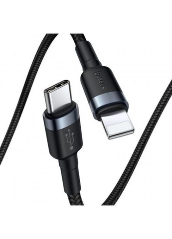 Дата кабель USBC to Lightning 1.0m 18W 2.1A Cafule Black-Grey (CATLKLF-G1) Baseus usb-c to lightning 1.0m 18w 2.1a cafule black-grey (268141149)