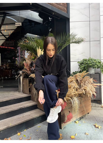 Штани палаццо з лого-резинкою — ЗАМІР В ОПИСІ GD/GL Модний простір (370146655)