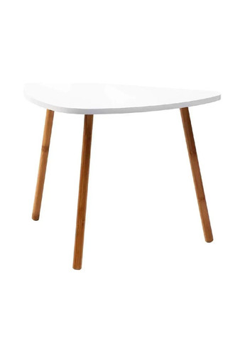 Столик журнальний бамбуковий дерев'яний трикутний у скандинавському стилі на трьох ніжках 46x30x40 см (479711-Prob) Unbranded (322895704)