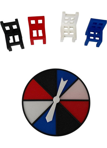 Настільна гра "Стільчики" на баланс для компанії, дітей і дорослих No Brand (364502770)