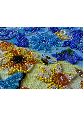 Набір для вишивання бісером "Квітуче земле" AB-870 41х27 см Abris Art (367969458)