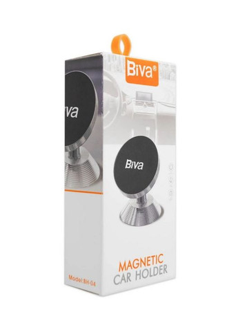 Магнітний автомобільний тримач BH-04 Magnetic Car Holder Black Biva (333031699)