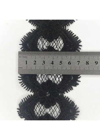 Кружево макраме 7см (13м) Цвет - Черный (10-L0434-7) Plus-plus (352743973)