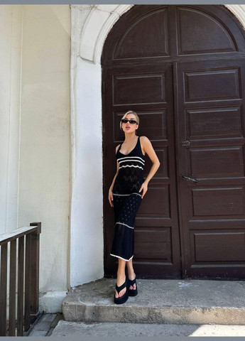 Чорна пляжна, повсякденний, кежуал, вечірня жіноча сукня силуетна Україна