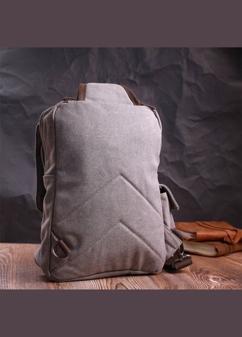 Оригинальная сумка через плечо из плотного текстиля 22442 Серый Vintage (331913295)