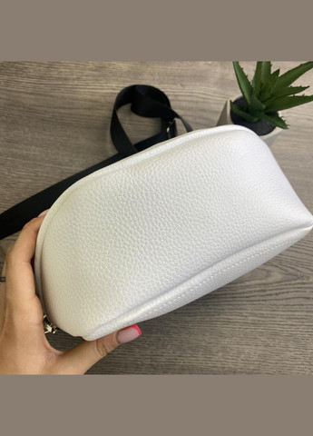 Жіноча сумка-слінг, Бананка сумка для дівчини, Жіночі сумочки та клатчі, міні сумочка багет чорна біла Білий No Brand (334729886)