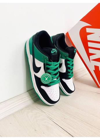 Серые демисезонные кроссовки мужские nike dunk low classic green найк сб данк No Brand