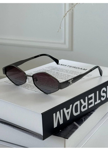 Солнцезащитные очки унисекс. Очки ромбы с металлической оправой. Брендовые очки унисекс. No Brand (370975352)