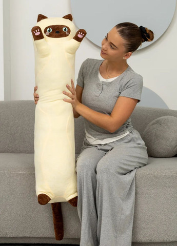 М’яка подушка кіт батон сіамський 110 см My Kigu (371274521)
