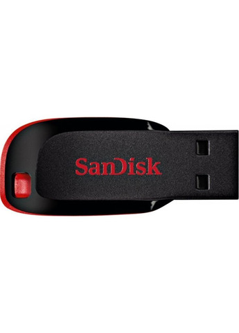 USB флеш накопичувач (SDCZ50064G-B35) SanDisk 64gb cruzer blade black/red usb 2.0 (268140044)