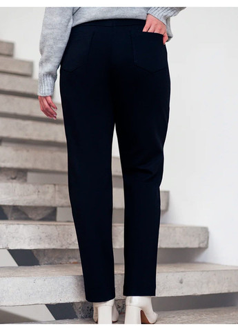 Жіночі теплі трикотажні брюки прямого силуету (bryuki-n1402-chernj) Nita (362693264)