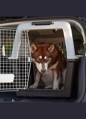 Переноска для собак та котів Atlas Professional 60 сіра до 45 кг 61x91x68 см 73060021 Ferplast (330636438)