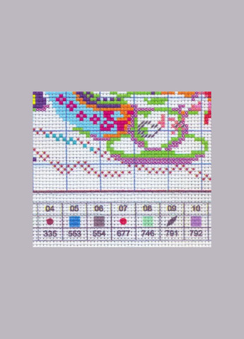 Набір для вишивання за нанесеною на канву схемою "Flowers in celadon vase". AIDA 14CT printed 37*27 см Joy Sunday (313614458)