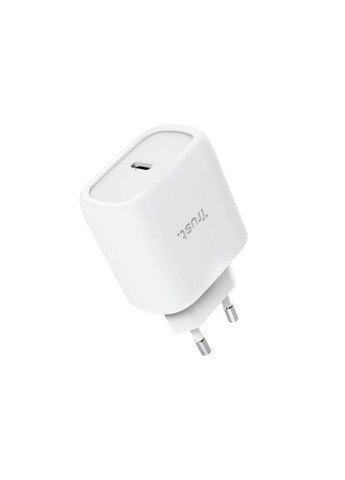 Зарядний пристрій (25522_TRUST) Trust USB-C 45W GaN PD/PPS white (370016716)