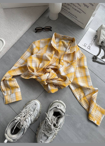 Желтая рубашка No Brand