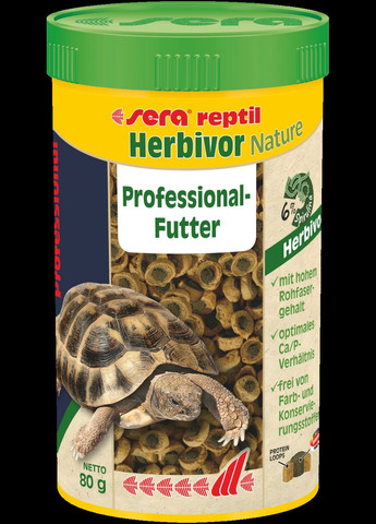 Корм для рептилій Reptil Professional Herbivor Nature 250 мл (85 гр) Sera (271530764)