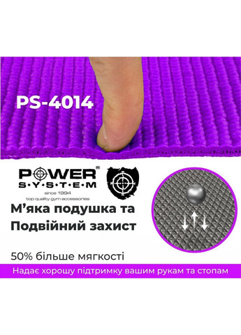 Килимок для йоги та фітнесу Power System (282587147)