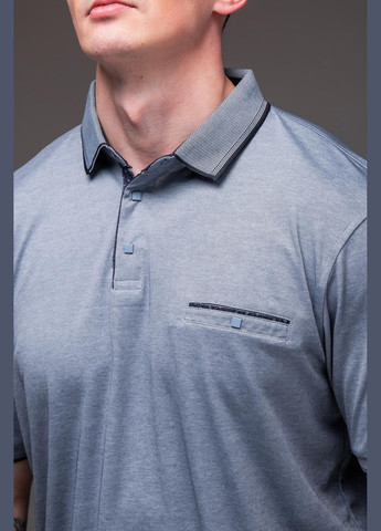 Сіра футболка поло великі розміри турецький преміум матеріал No Brand