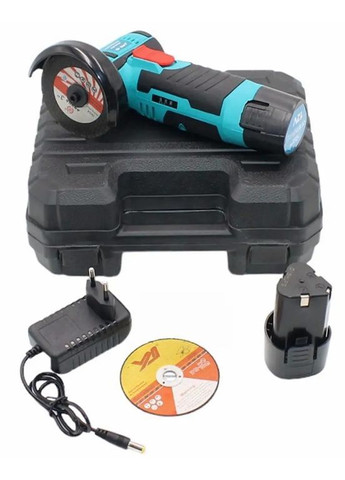 Акумуляторна кутова шліфувальна машина в кейсі 500 Вт з максимальними оборотами 19 500 об/хв 1200 мАг (2104618867) Meterk (370625987)