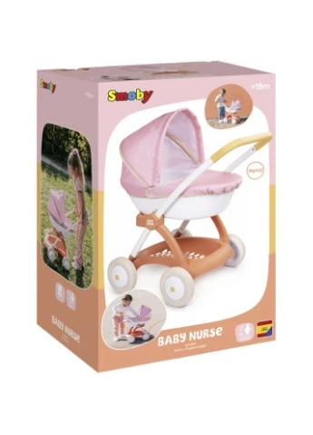 Коляска для куклы Baby Nurse Terracotta powder (7600254124) Smoby (381422665)