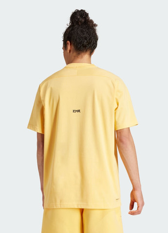 Оранжевая футболка z.n.e. adidas