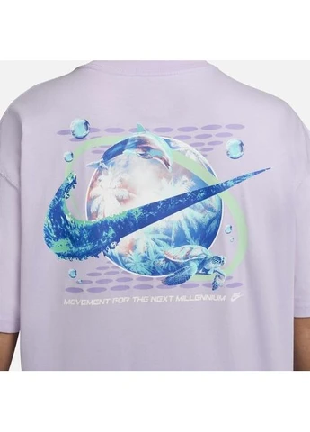 Фиолетовая футболка m nsw tee m90 oc graphic pk4 сиреневая fv4047-511 Nike