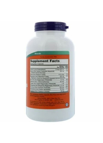 Full Spectrum Minerals 240 Caps Now Foods (362418668)