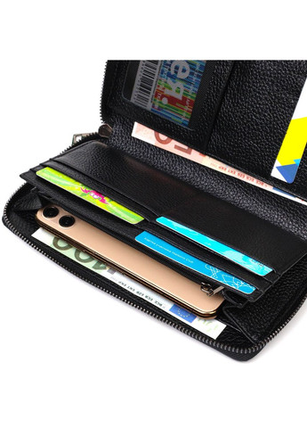 Добротний чоловічий клатч з одним відділенням з натуральної шкіри з тисненням під крокодила 22030 Чорний Bond (329146452)